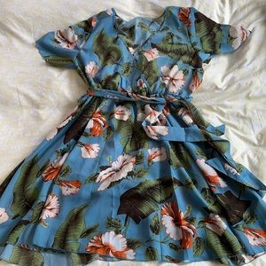 Floral print dress
